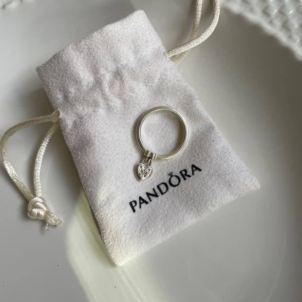 판도라 정품 러브락링 52호 러브락 하트 팬던트 반지 달랑이 인기단종제품