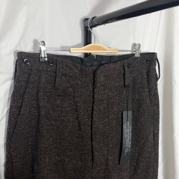 클라시카 컷 오프 볼드 스트레이트 트라우저