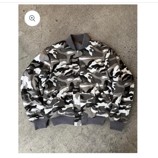 BELVET 카모 리버시블 ma-1