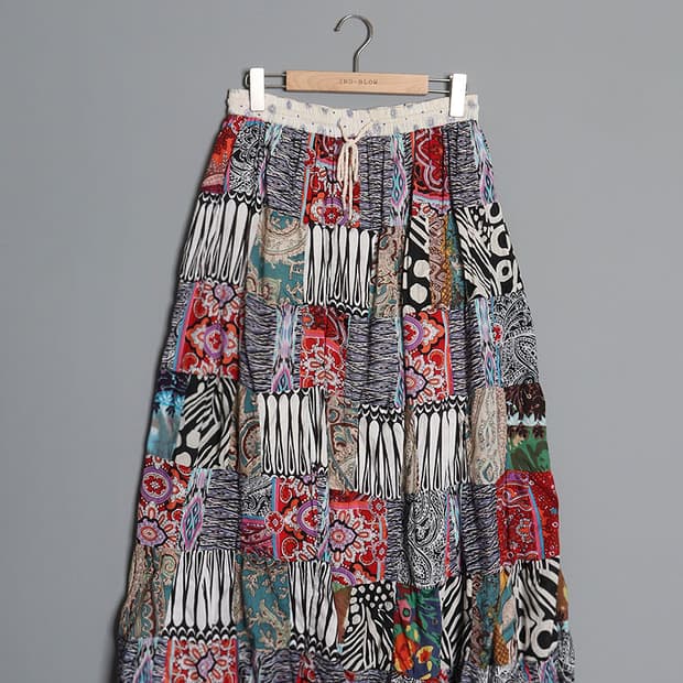 HB+ Crazy PatchWork Ethnic Skirt (27~30)
