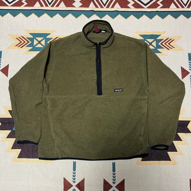 파타고니아 신칠라 하프집업 플리스 XL 올리브