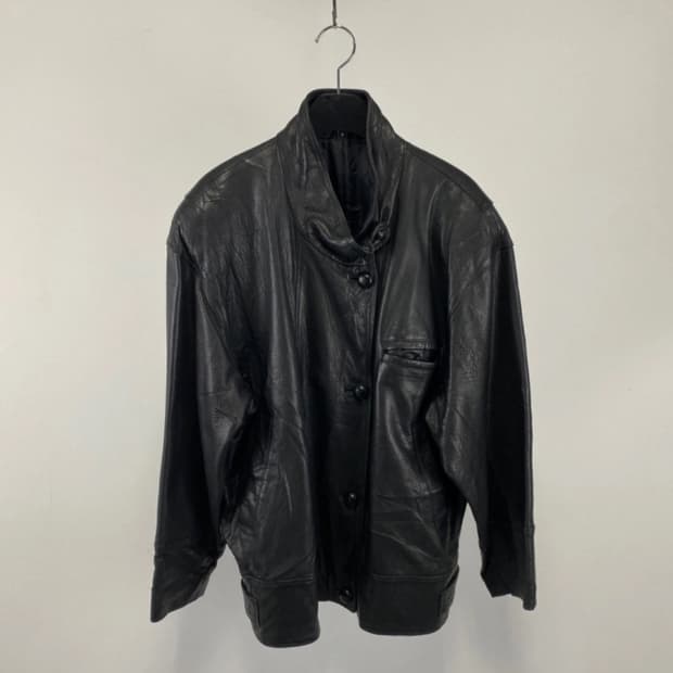 Japanese vintage 90s leather jacket 