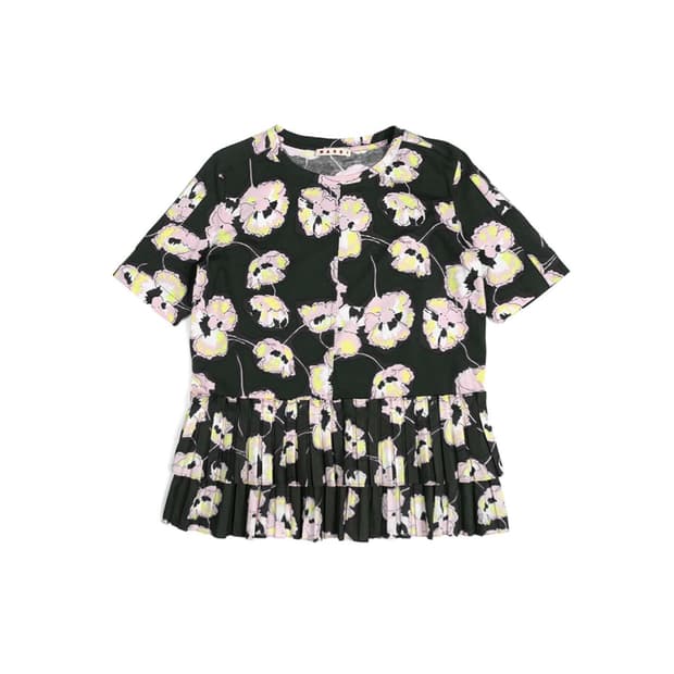 Marni peplum pleated top