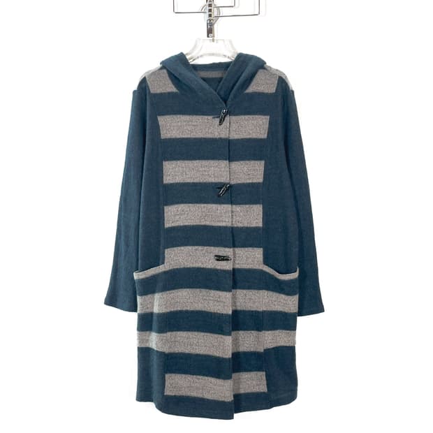  빈티지 스트라이프 토글 가디건