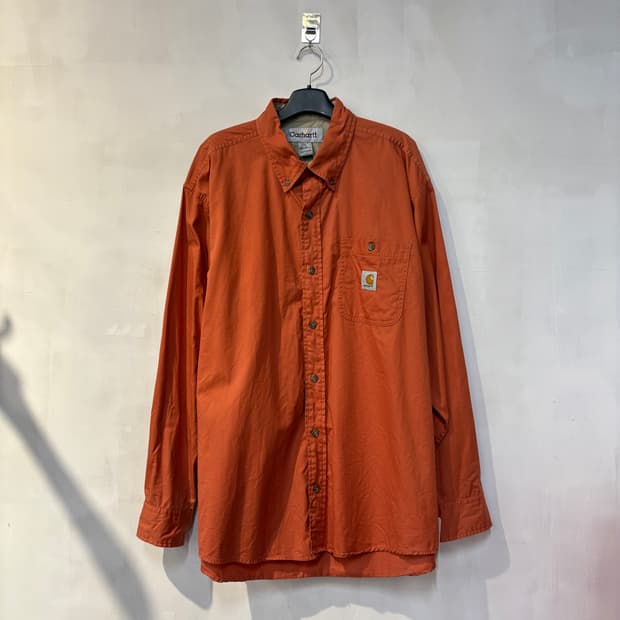 칼하트 셔츠 L 오렌지
