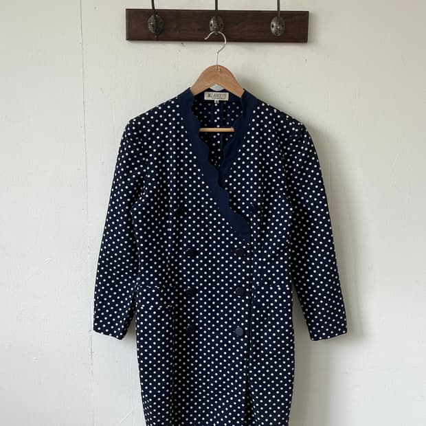 LANCETTI 도트 더블 자켓