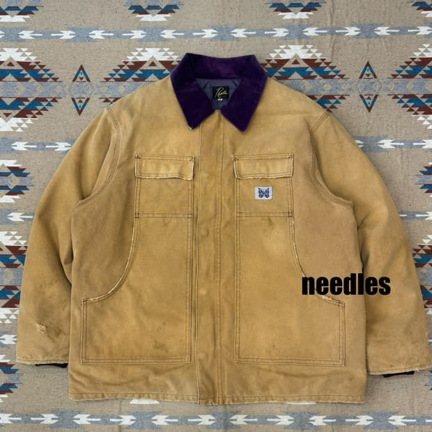 [S][100] 니들스 16oz 코튼 캠버스 럼버잭 브라운