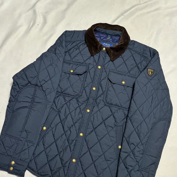 L 폴로랄프로렌 네이비 퀄팅 자켓