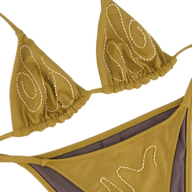 [XS,S,M]팔로마울 Sharpie 비키니 세트/옐로우