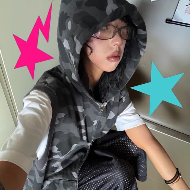 🖤 베이프 흑계카모 투웨이 베스트 후드집업 🖤