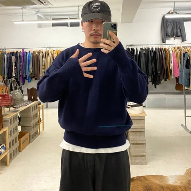 TONYWACK finger hole knit 핸드워머 핑거홀 니트