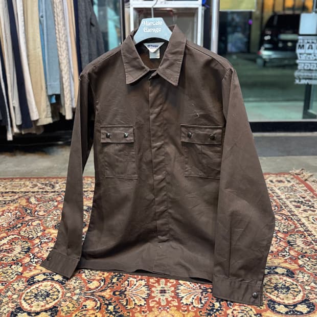made in usa 빈티지 "Topps" 워크셔츠 L (570)