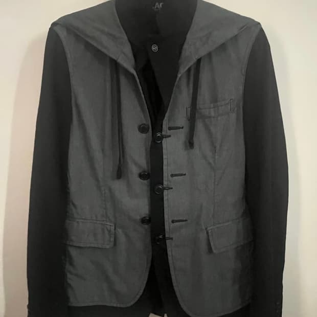 (S) 꼼데가르송 블랙 후디자켓