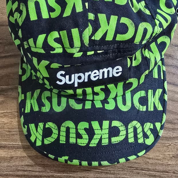 슈프림 16FW 썩 캠프캡