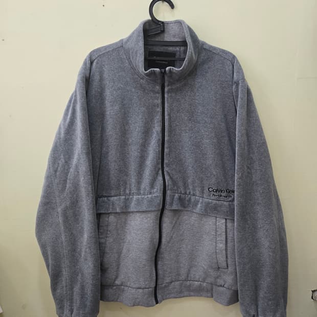 [캘빈클라인] 퍼포먼스 플리스 집업 자켓 그레이 2XL