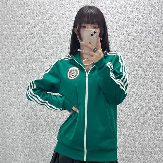 아디다스 올드스쿨 희귀 멕시코 FMF 국대 져지 집업 95 C13476