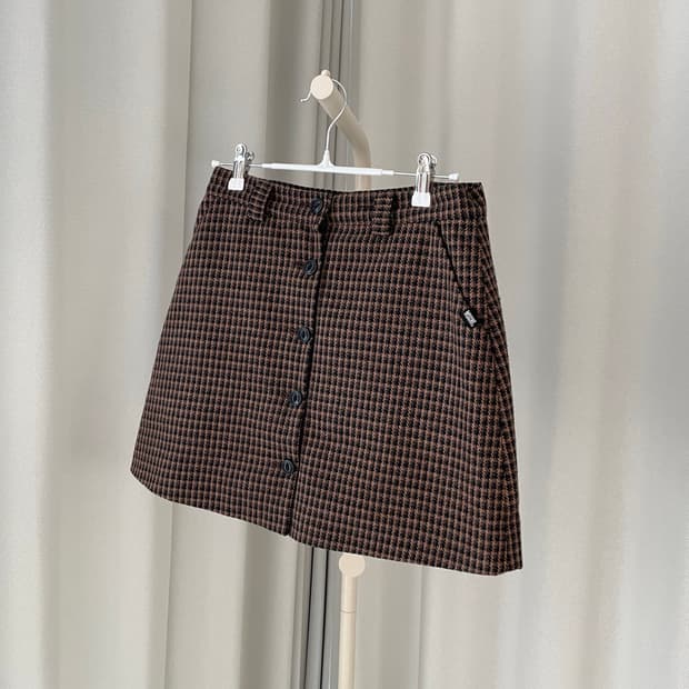 MSCHF 체크 미니스커트