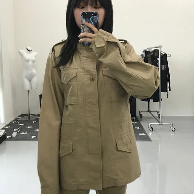JPN 버너 베이지 자켓