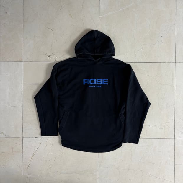Martine Rose Black Collapsed Hoodie