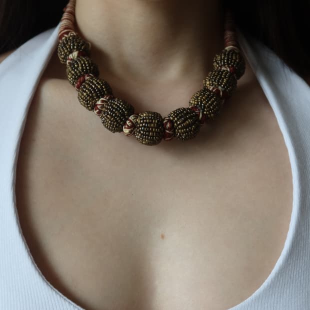 tribal bead necklace