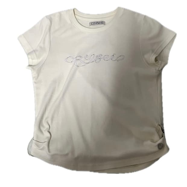 Coyseio Ribbon Side Strap T-Shirt Yellow