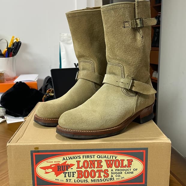 론울프 스웨이드 엔지니어부츠 255