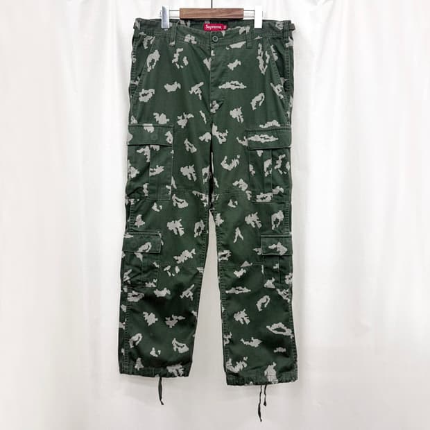 슈프림 카고 팬츠 러시안 카모 올리브