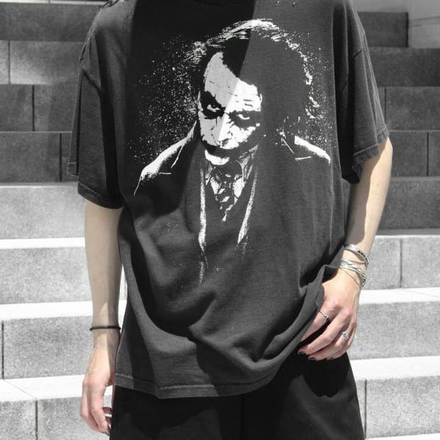 00‘s 다크나이트 조커 무비 프로모 빈티지 반팔 티셔츠 XL