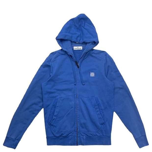 STONE ISLAND 후드집업 블루 100