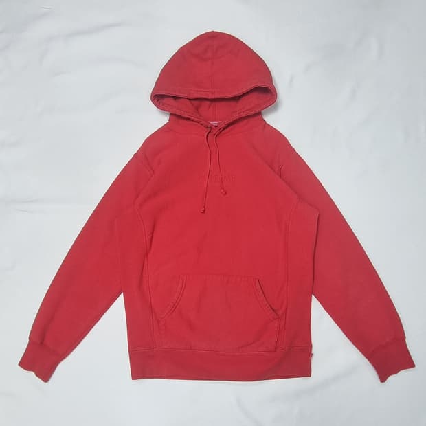 슈프림 레드 로고 후드 M _ 남성