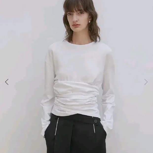 로우타이드 컷아웃 타이탑 화이트