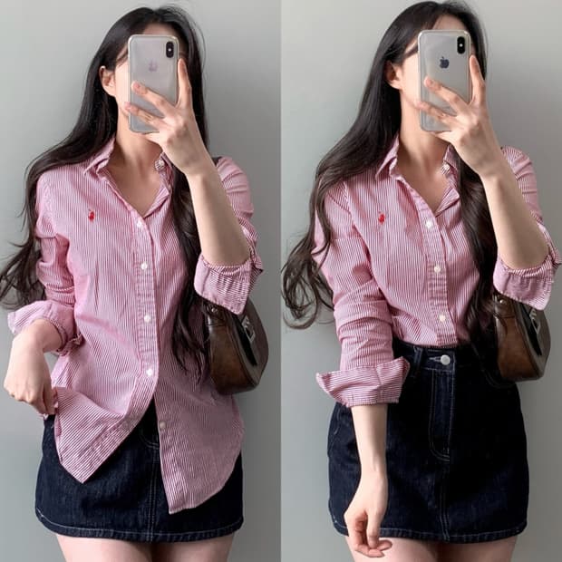 폴로 스트라이프 셔츠 