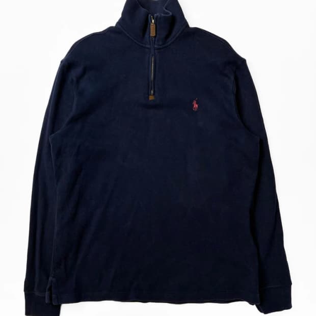 폴로 랄프로렌 시그니처 하프 반집업 니트 PN5695