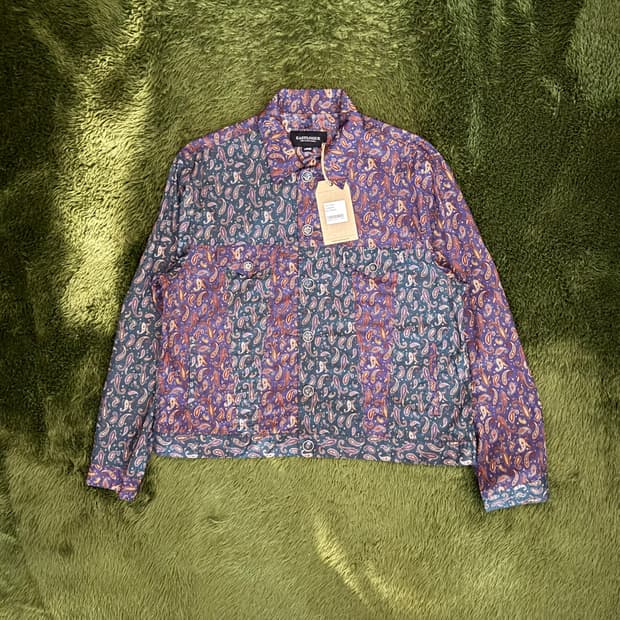 [L] EASTLOGUE 이스트로그 멀티 페이즐리 트러커 셔츠 자켓