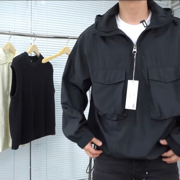 아르켓 anorak windbreaker jacket (xl사이즈) 팝니