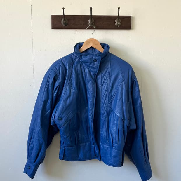 80‘s Giandor 실루엣 레더 자켓