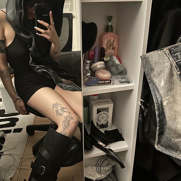 와이프로젝트 레더 와이어 후드