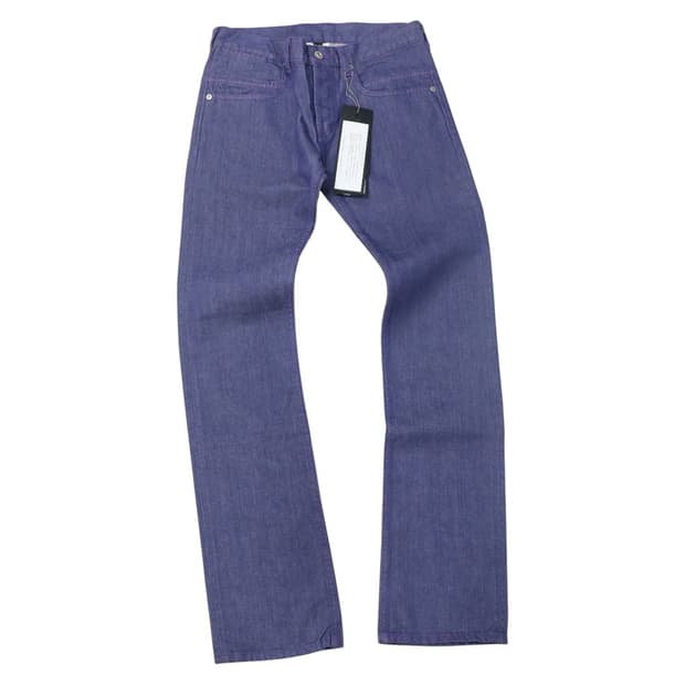 MofM man of moods) 빈티지 퍼플 스티치 인디고 데님 팬츠