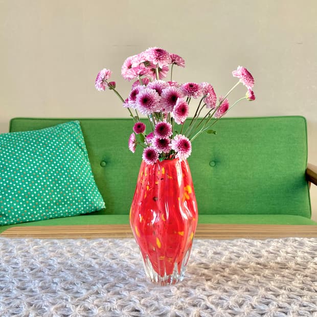 [70’s Vintage] 빈티지 블로운 글라스 유리 화병