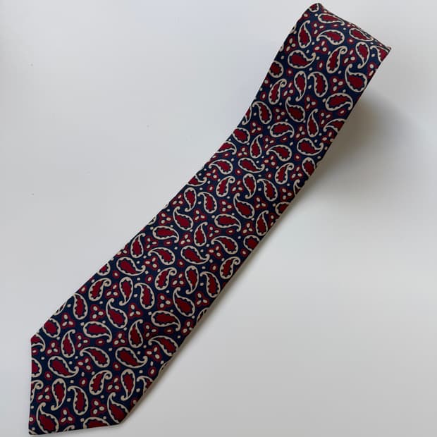 빈티지 실크 넥타이 8cm