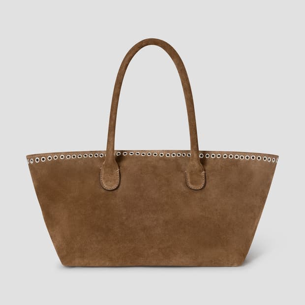 기마구아스 Capazo 아일렛 토트백/브라운