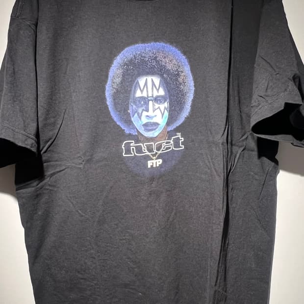 FUCT X FTP 협업 블랙 티셔츠 XL