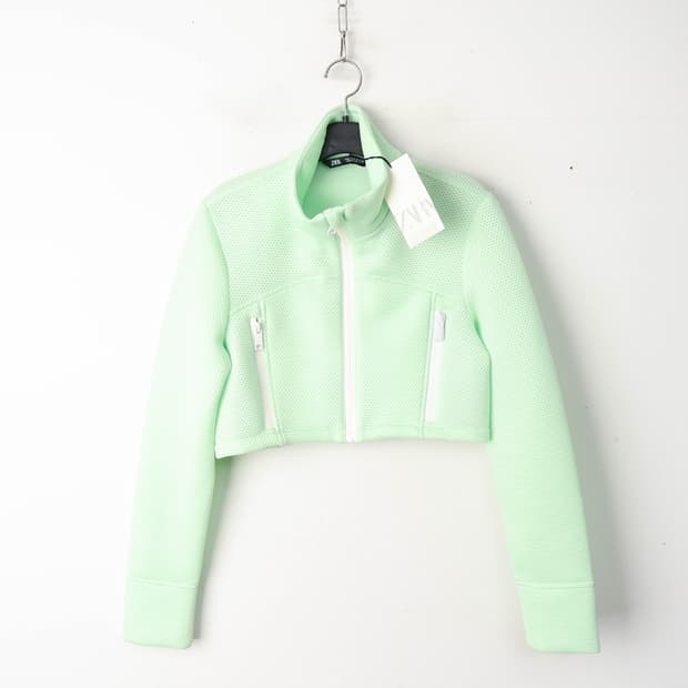 55/새상품 자라 펀칭 크롭 자켓