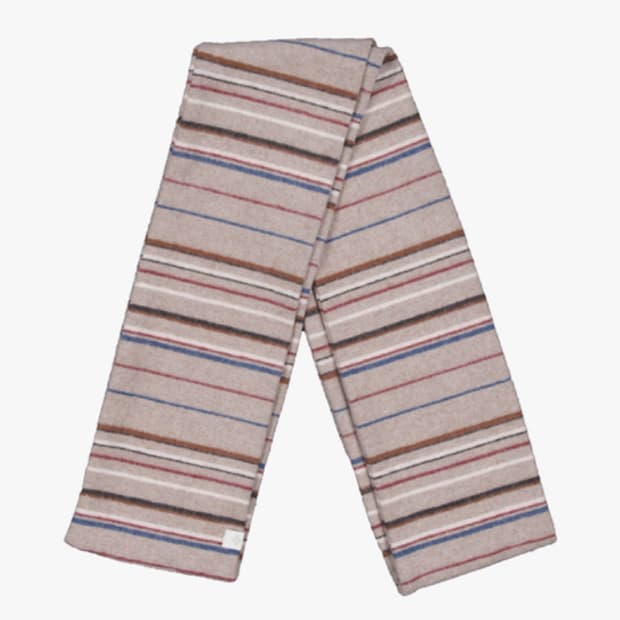 키마우라 멀티 스트라이프 머플러 (베이지)