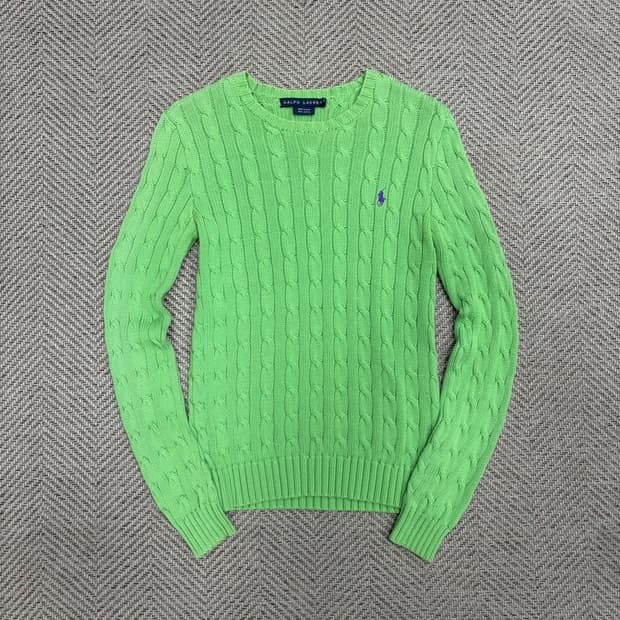 랄프로렌 캐이블 코튼 니트 v1135