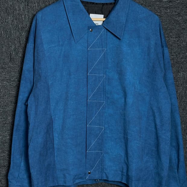 SENNE 블루 린넨 셔츠 자켓