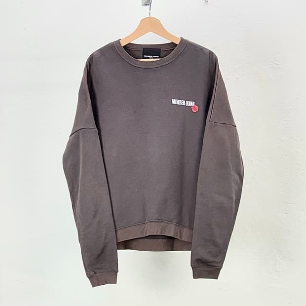 넘버나인 모키 실링 오버복스 크루넥 스웨트 셔츠