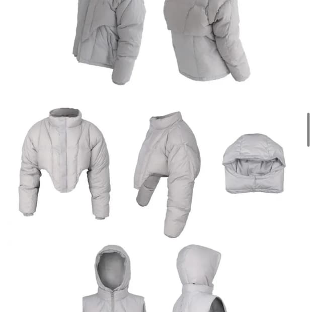 오호스 레이어드 볼레로 패딩