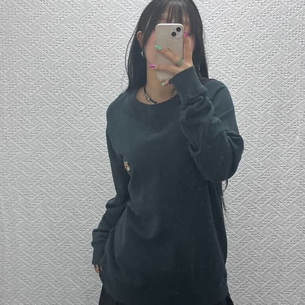 메종키츠네 빈티지 폭스패치 맨투맨 스웻셔츠 XL C07240