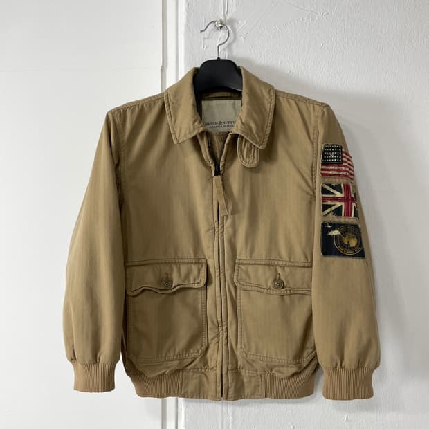 데님앤서플라이 랄프로렌 성조기 봄버 자켓